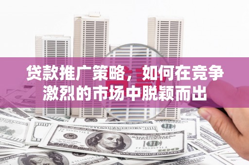 竹崎贷款推广策略，如何在竞争激烈的市场中脱颖而出