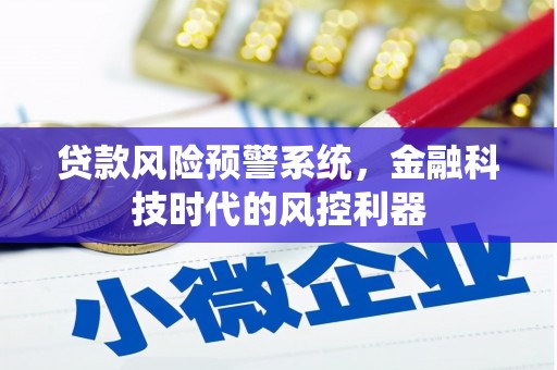 竹崎贷款风险预警系统，金融科技时代的风控利器