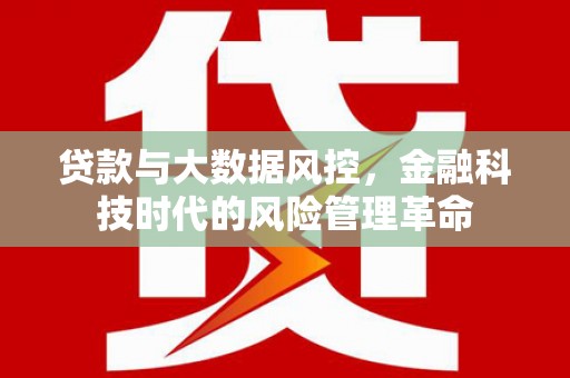 竹崎贷款与大数据风控，金融科技时代的风险管理革命
