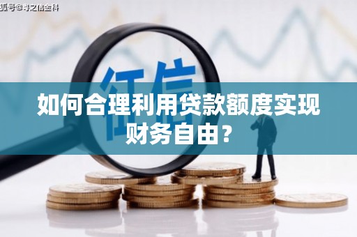 竹崎如何合理利用贷款额度实现财务自由？