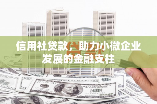 竹崎信用社贷款，助力小微企业发展的金融支柱