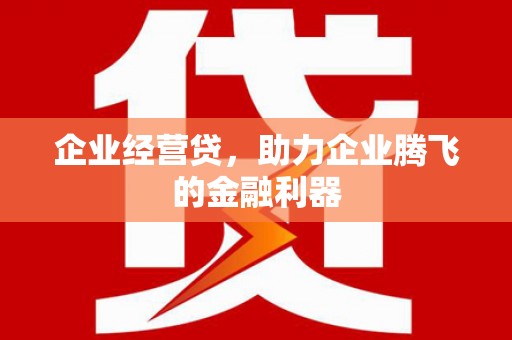 竹崎企业经营贷，助力企业腾飞的金融利器