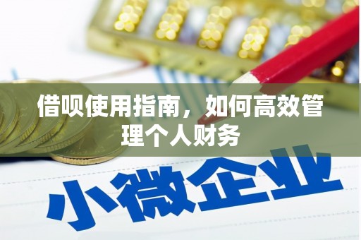 竹崎借呗使用指南，如何高效管理个人财务