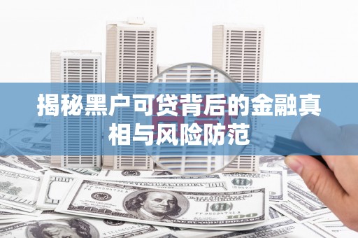 竹崎揭秘黑户可贷背后的金融真相与风险防范