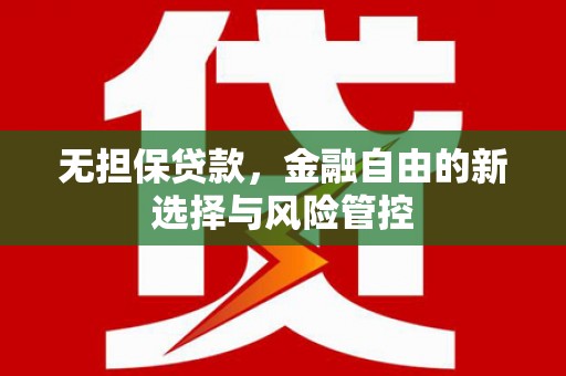 竹崎无担保贷款，金融自由的新选择与风险管控