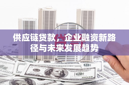 竹崎供应链贷款，企业融资新路径与未来发展趋势