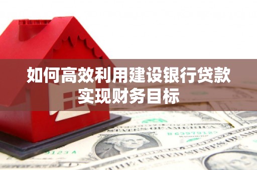 竹崎如何高效利用建设银行贷款实现财务目标