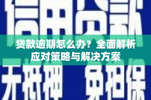 竹崎贷款逾期怎么办？全面解析应对策略与解决方案