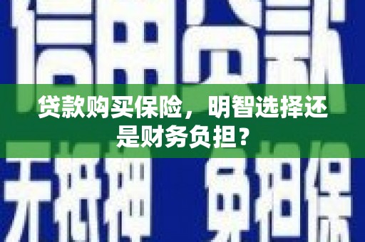 竹崎贷款购买保险，明智选择还是财务负担？
