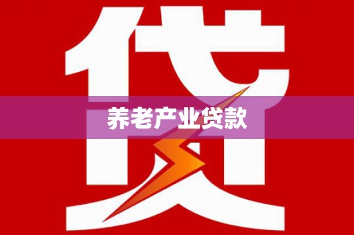 竹崎养老产业贷款