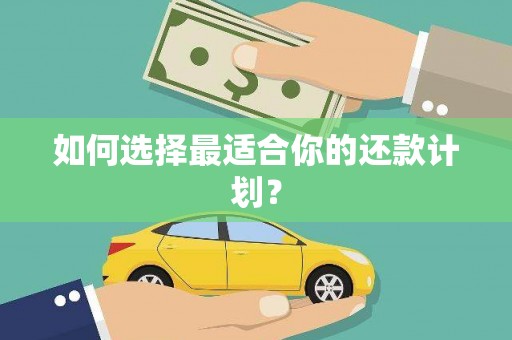 竹崎如何选择最适合你的还款计划？