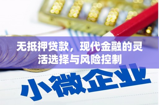 竹崎无抵押贷款，现代金融的灵活选择与风险控制