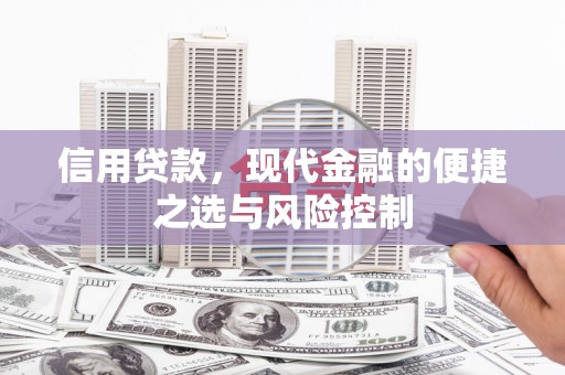 竹崎信用贷款，现代金融的便捷之选与风险控制