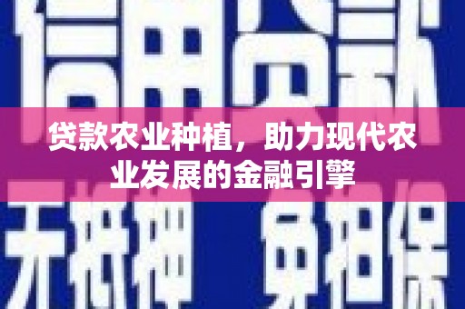 竹崎贷款农业种植，助力现代农业发展的金融引擎