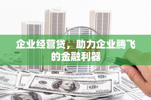 竹崎企业经营贷，助力企业腾飞的金融利器