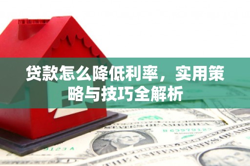 竹崎贷款怎么降低利率，实用策略与技巧全解析