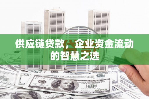 竹崎供应链贷款，企业资金流动的智慧之选