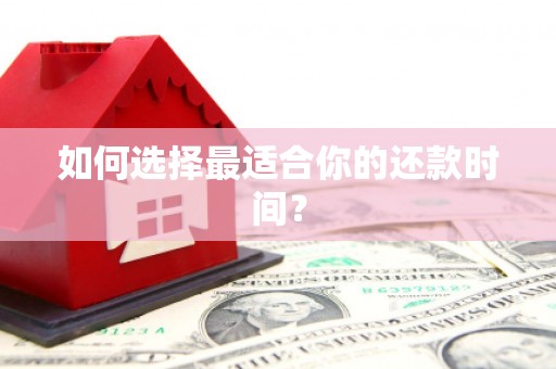 竹崎如何选择最适合你的还款时间？