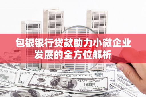 竹崎包银银行贷款助力小微企业发展的全方位解析