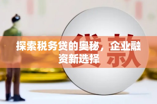 竹崎探索税务贷的奥秘，企业融资新选择