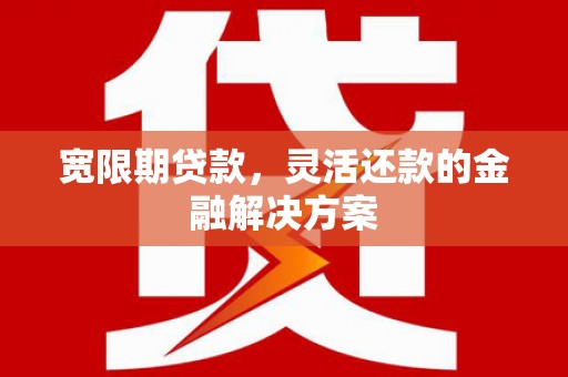 竹崎宽限期贷款，灵活还款的金融解决方案