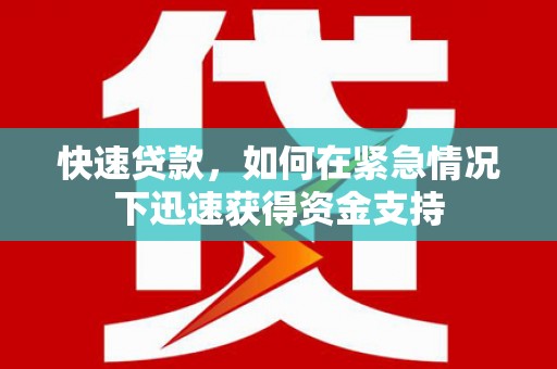 竹崎快速贷款，如何在紧急情况下迅速获得资金支持