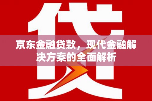 竹崎京东金融贷款，现代金融解决方案的全面解析