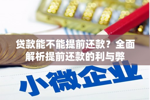 竹崎贷款能不能提前还款？全面解析提前还款的利与弊