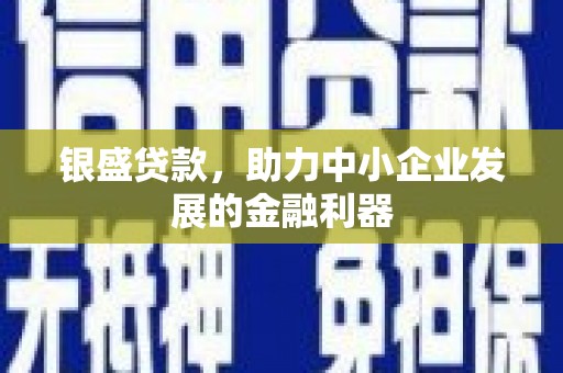 竹崎银盛贷款，助力中小企业发展的金融利器