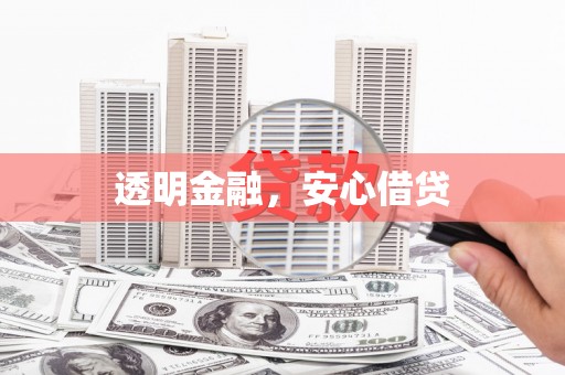竹崎透明金融，安心借贷