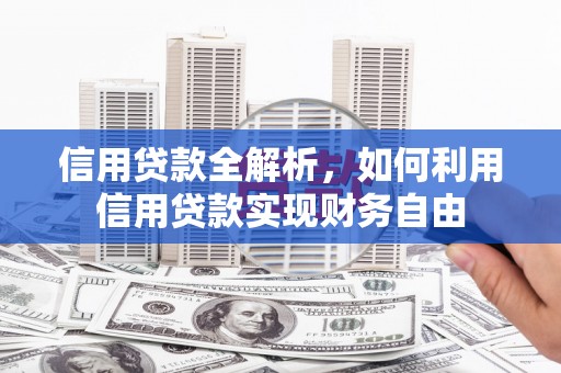 竹崎信用贷款全解析，如何利用信用贷款实现财务自由